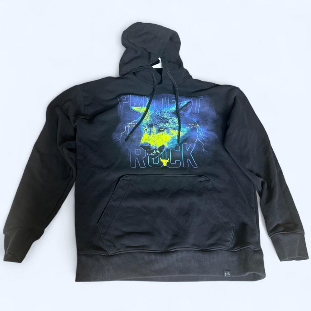 Graphic Under armour project rock hoodie size medium